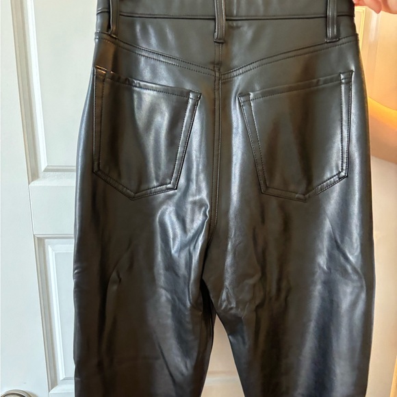 Abecrombie Curve Love Vegan Leather Ankle Straight Pant - Picture 3 of 3